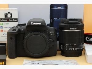 ขาย Canon EOS 750D + Lens EF-S 18-55mm IS STM อดีตประกันร้าน สภาพสวยใหม่ ชัตเตอร์ 4,xxxรูป ใช้งานน้อย เมนูไทย จอทัชสกรีน มีWiFiในตัว อุปกรณ์พร้อมกล่อง  อุป